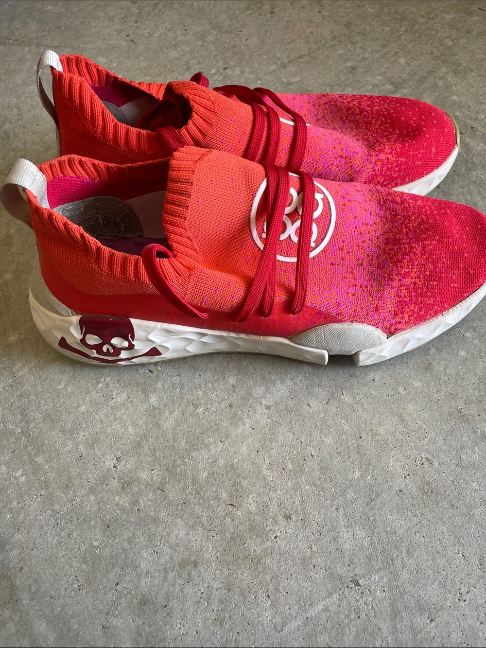 G/FORE MG4.1 Golf Shoes Mens Sz 11 Red Limited Edition Ombre Skull G4MS20EF24